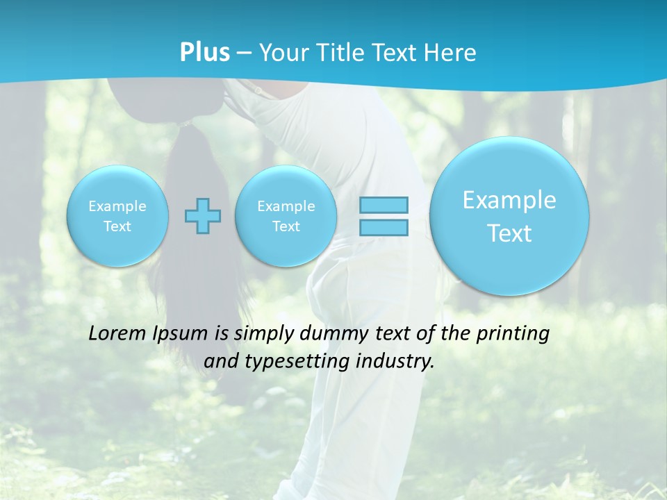 Female Lifestyle Outdoors PowerPoint Template