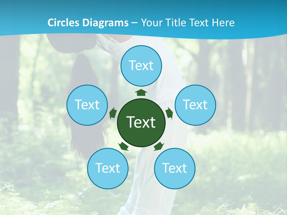 Female Lifestyle Outdoors PowerPoint Template