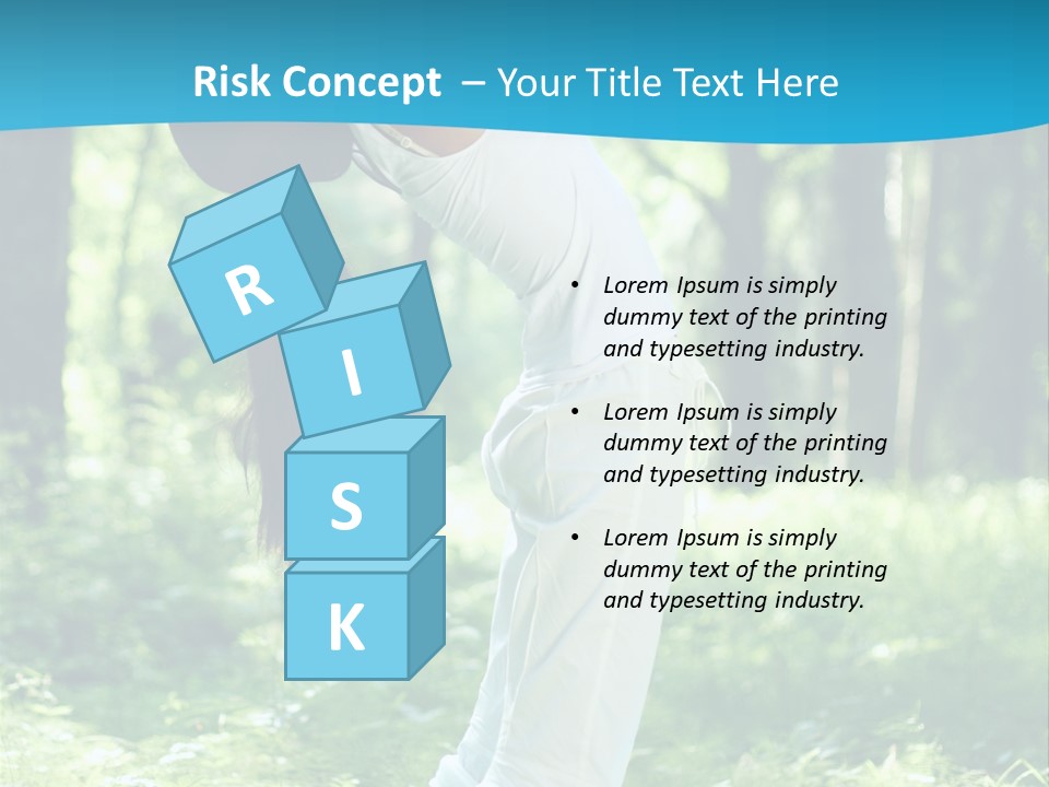 Female Lifestyle Outdoors PowerPoint Template