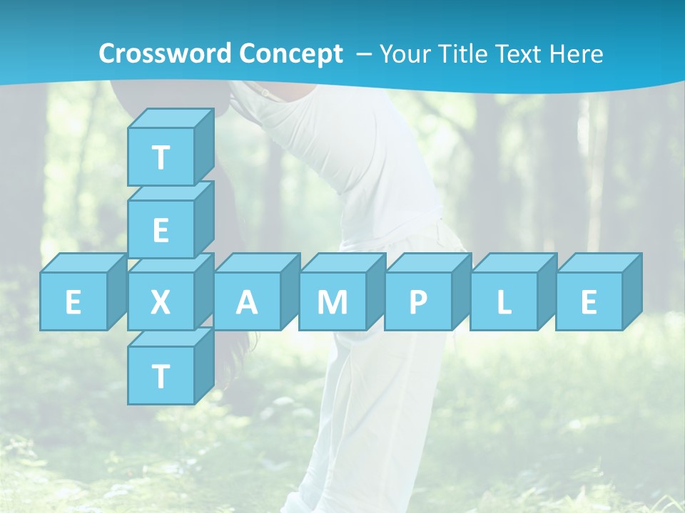 Female Lifestyle Outdoors PowerPoint Template