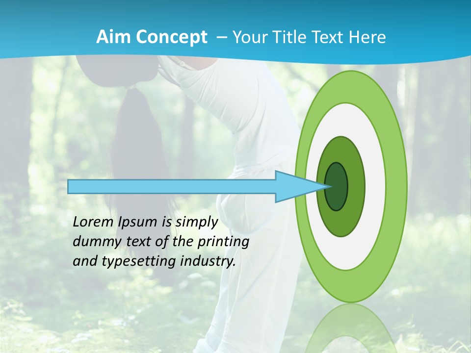 Female Lifestyle Outdoors PowerPoint Template