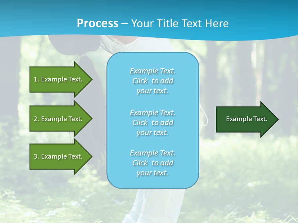 Female Lifestyle Outdoors PowerPoint Template