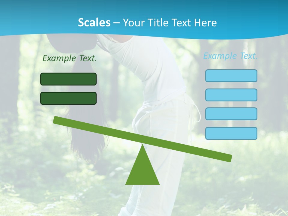 Female Lifestyle Outdoors PowerPoint Template
