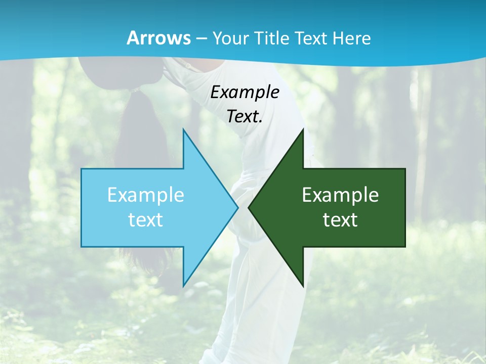 Female Lifestyle Outdoors PowerPoint Template