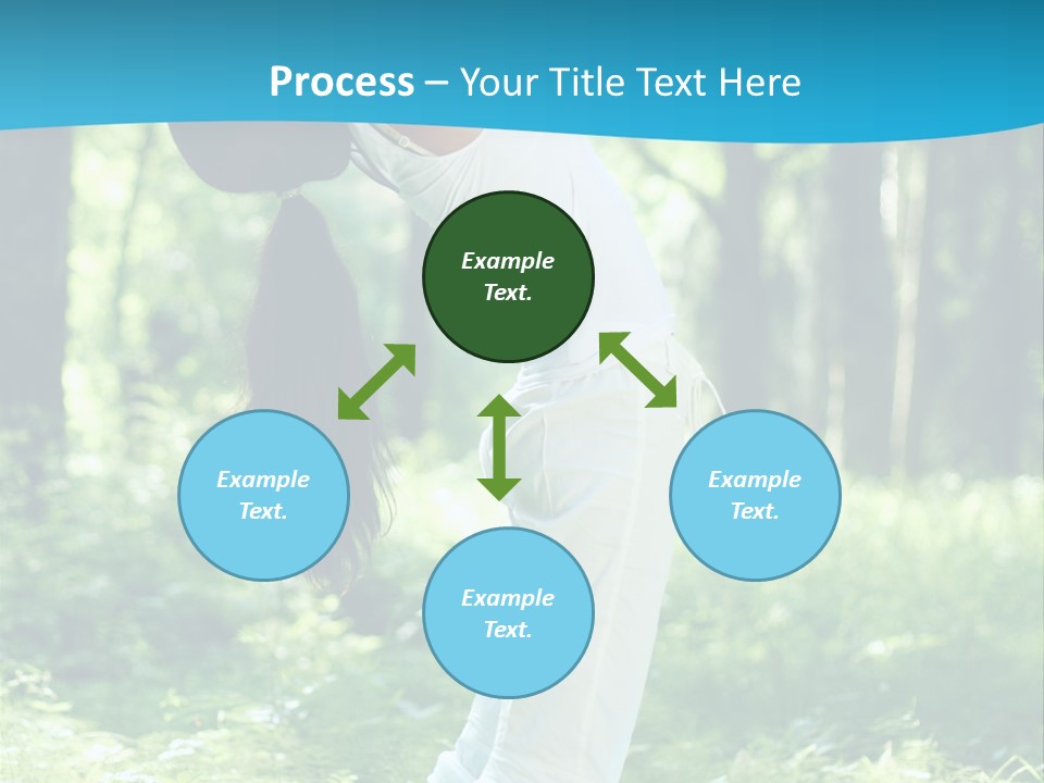 Female Lifestyle Outdoors PowerPoint Template