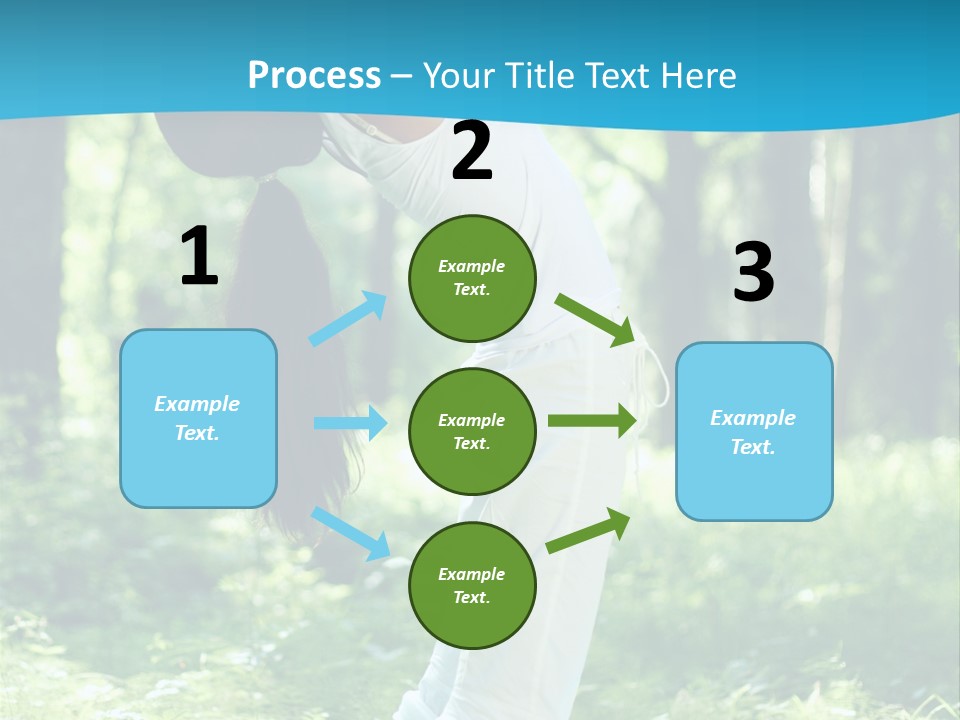 Female Lifestyle Outdoors PowerPoint Template