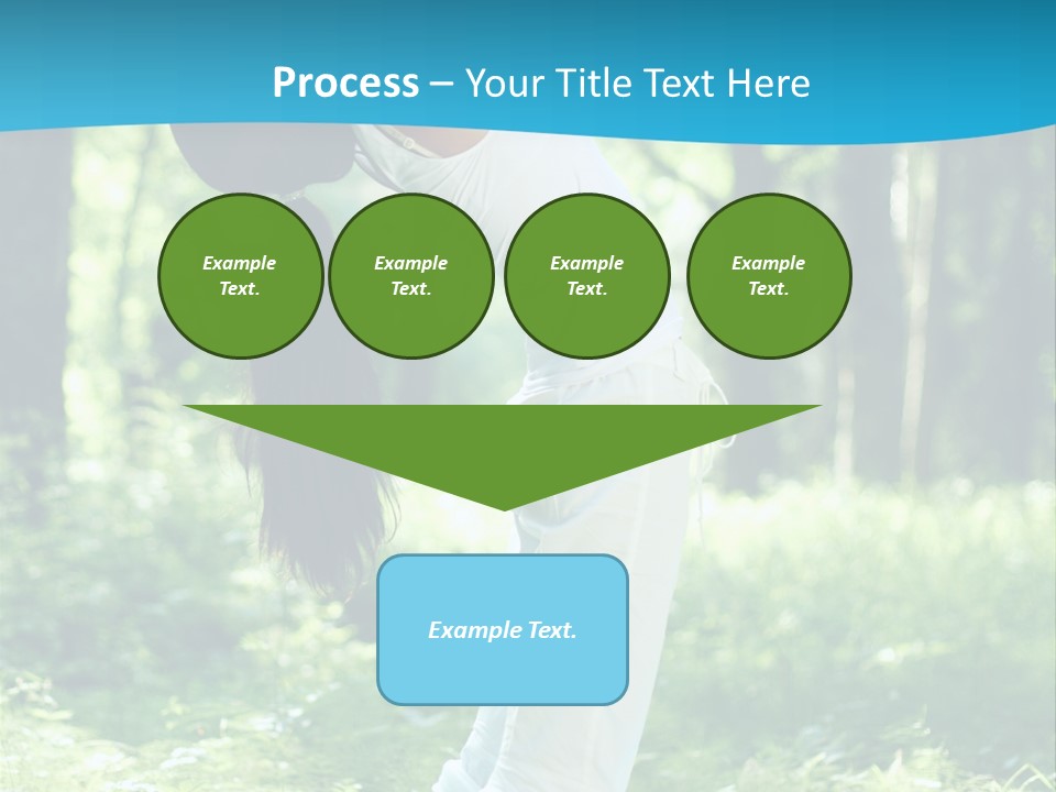 Female Lifestyle Outdoors PowerPoint Template