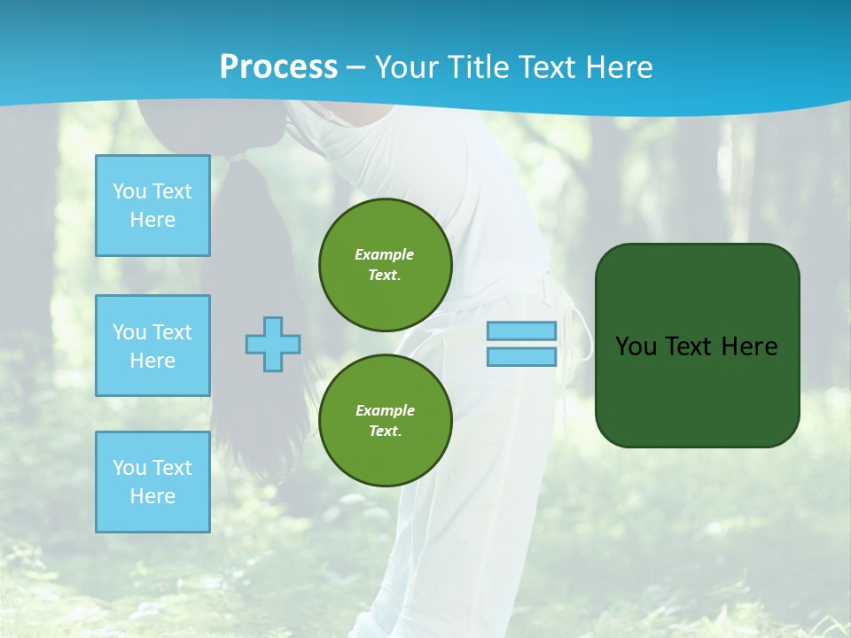 Female Lifestyle Outdoors PowerPoint Template