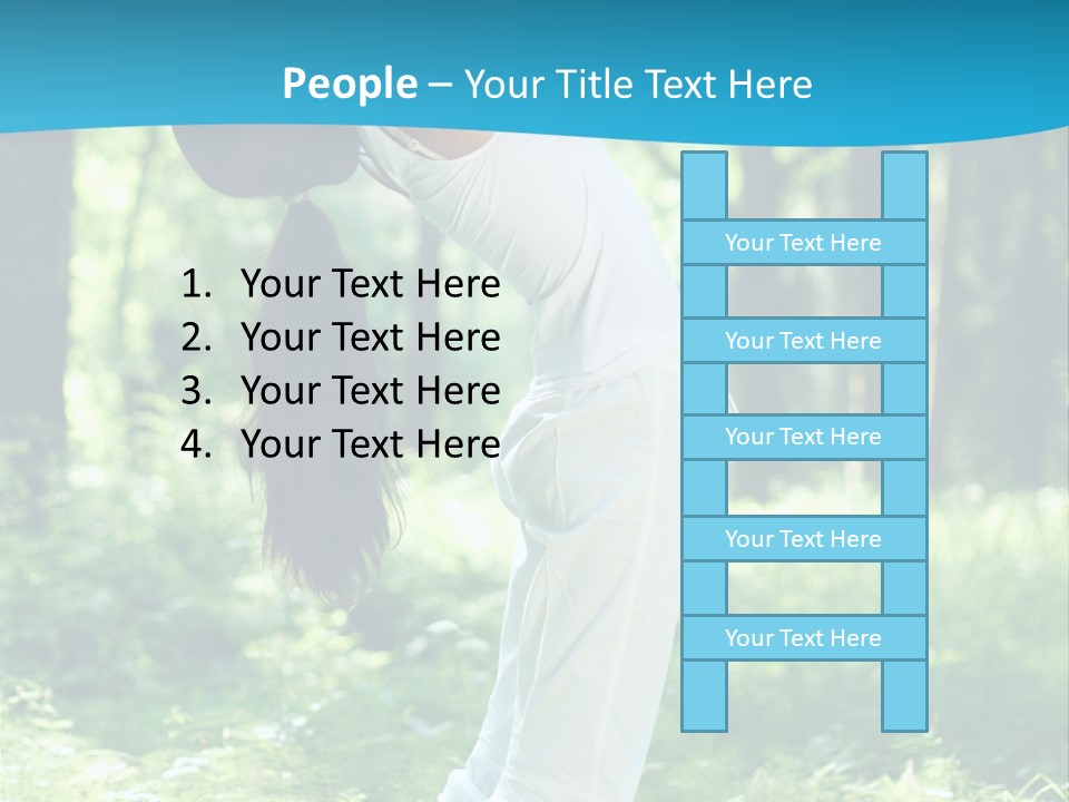Female Lifestyle Outdoors PowerPoint Template
