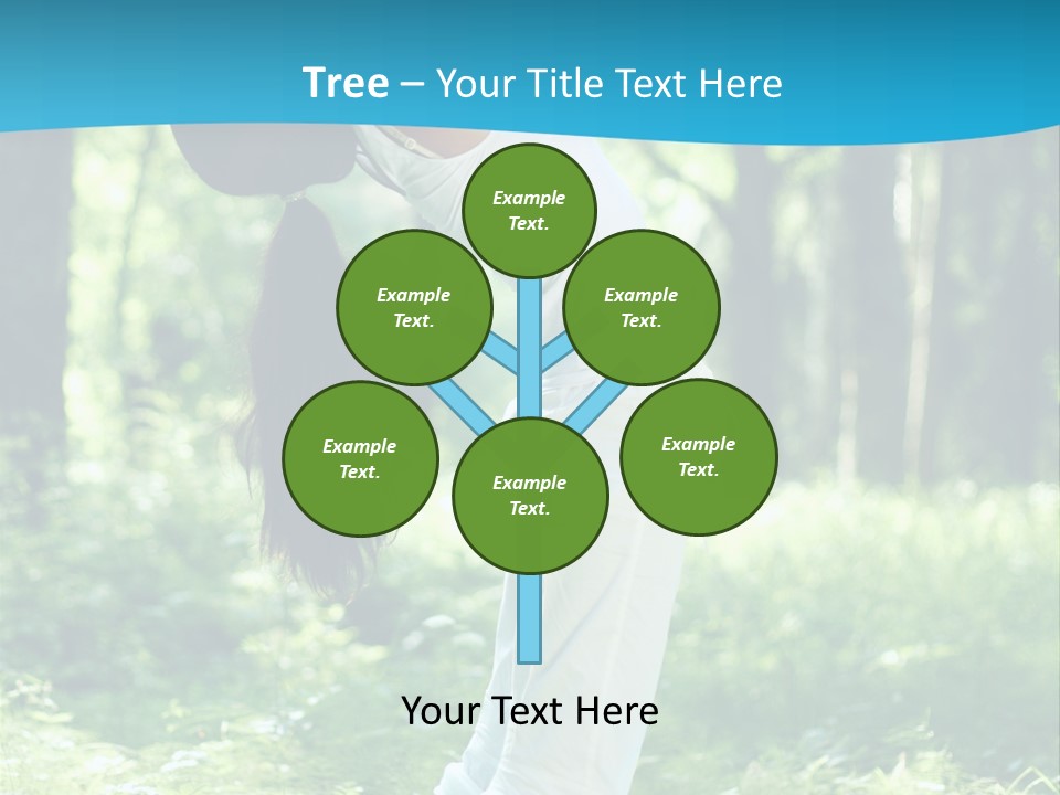 Female Lifestyle Outdoors PowerPoint Template