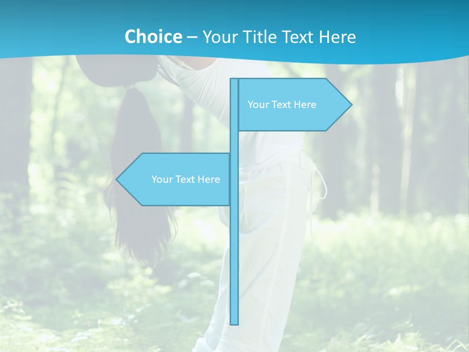 Female Lifestyle Outdoors PowerPoint Template