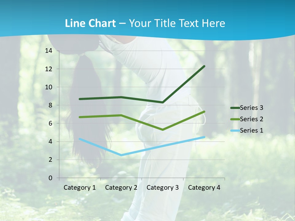 Female Lifestyle Outdoors PowerPoint Template