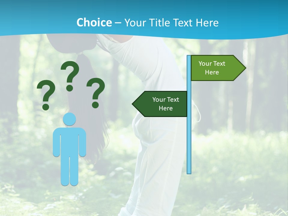 Female Lifestyle Outdoors PowerPoint Template