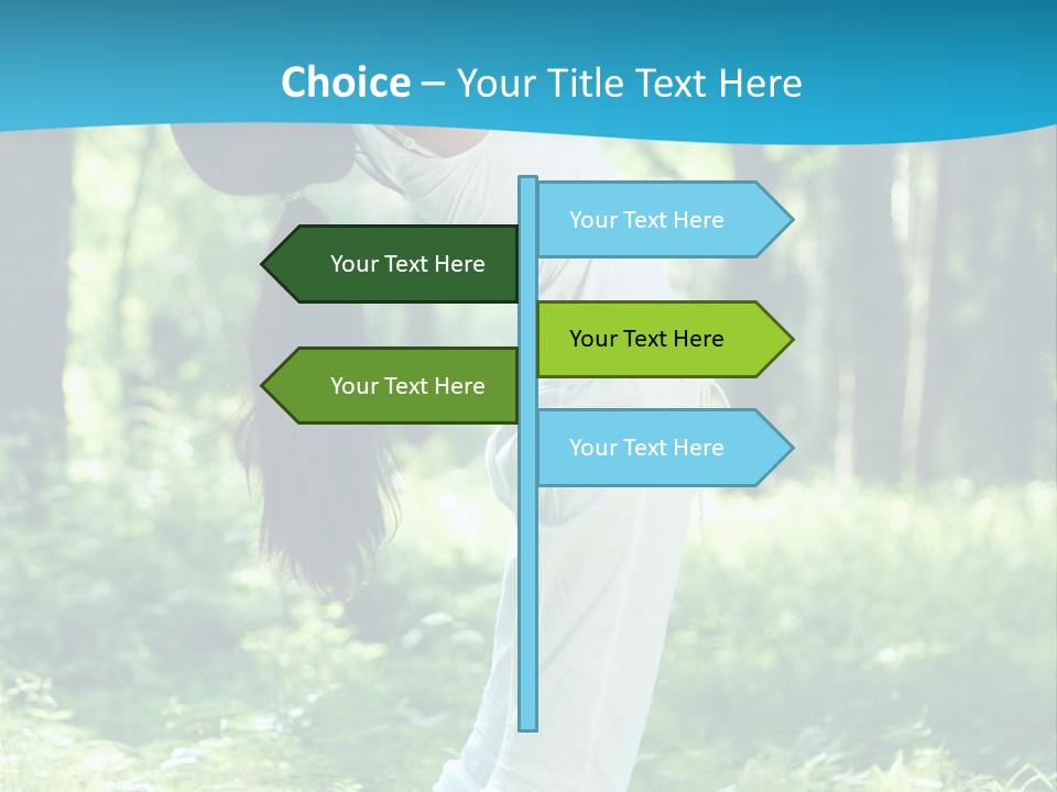 Female Lifestyle Outdoors PowerPoint Template