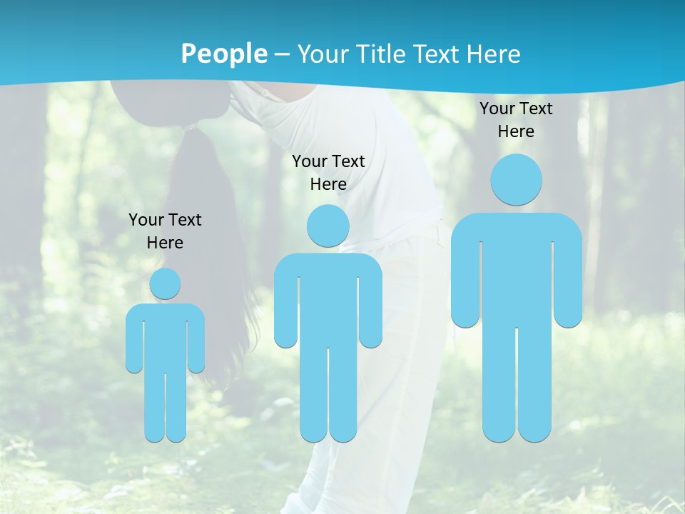 Female Lifestyle Outdoors PowerPoint Template