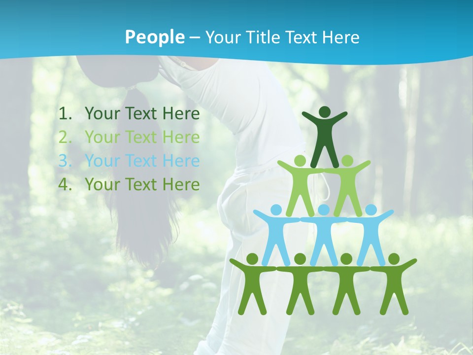 Female Lifestyle Outdoors PowerPoint Template