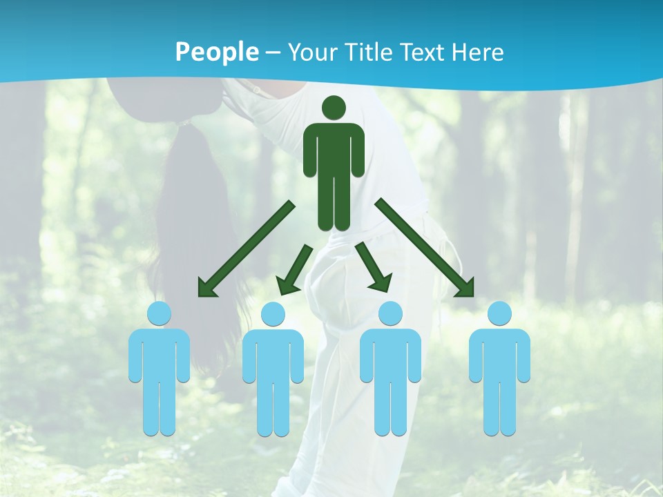 Female Lifestyle Outdoors PowerPoint Template