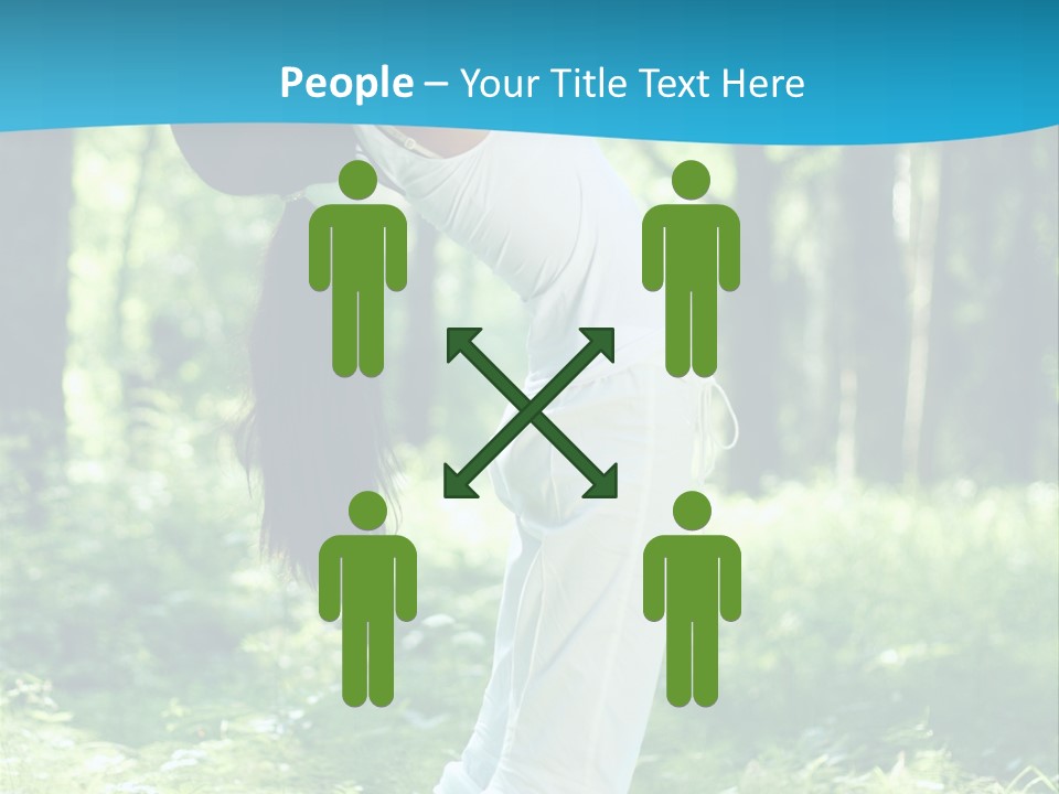 Female Lifestyle Outdoors PowerPoint Template