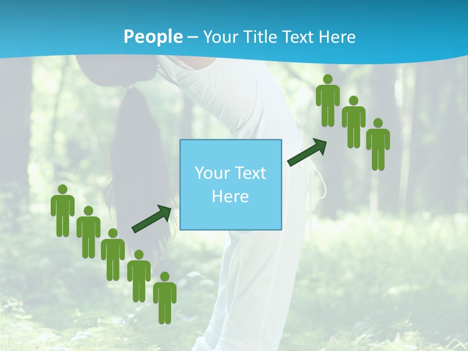 Female Lifestyle Outdoors PowerPoint Template