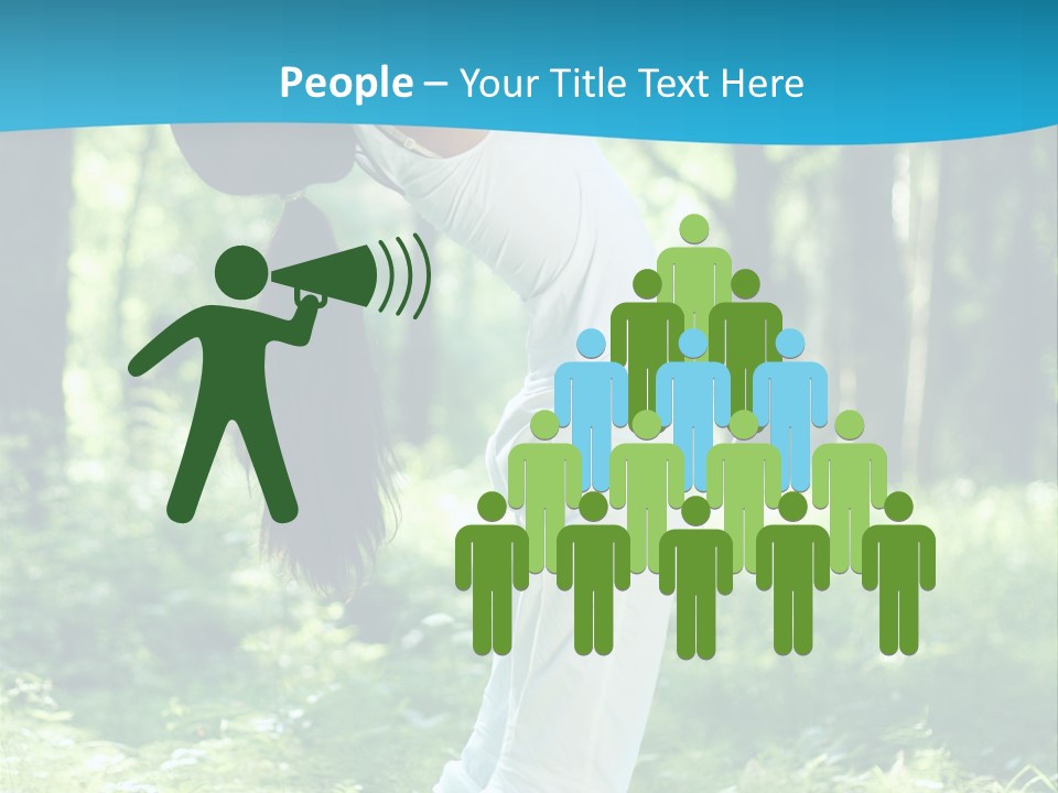 Female Lifestyle Outdoors PowerPoint Template