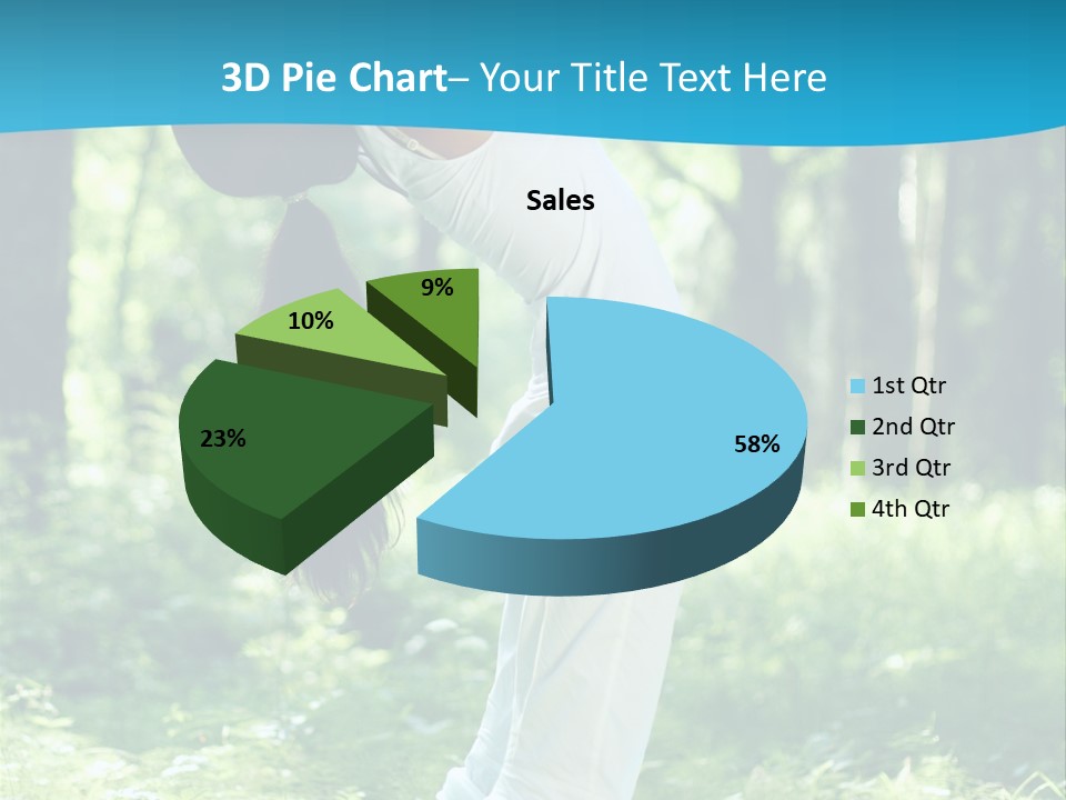 Female Lifestyle Outdoors PowerPoint Template