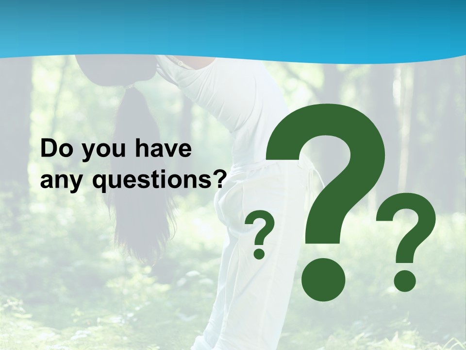 Female Lifestyle Outdoors PowerPoint Template