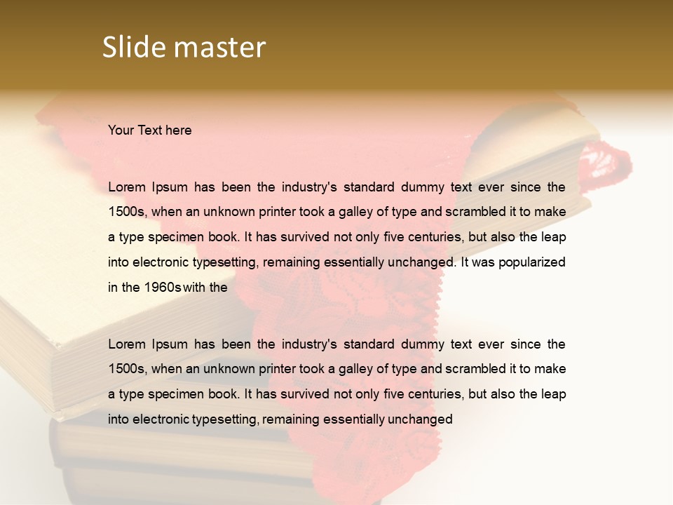 Sexy Textile Desire PowerPoint Template