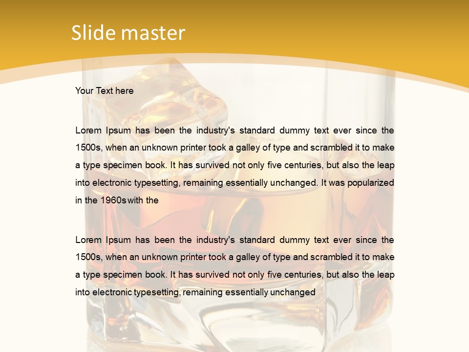 Color Glass Liquid PowerPoint Template