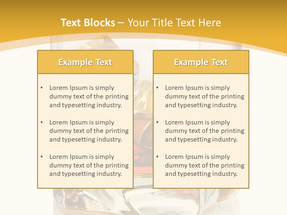 Color Glass Liquid PowerPoint Template