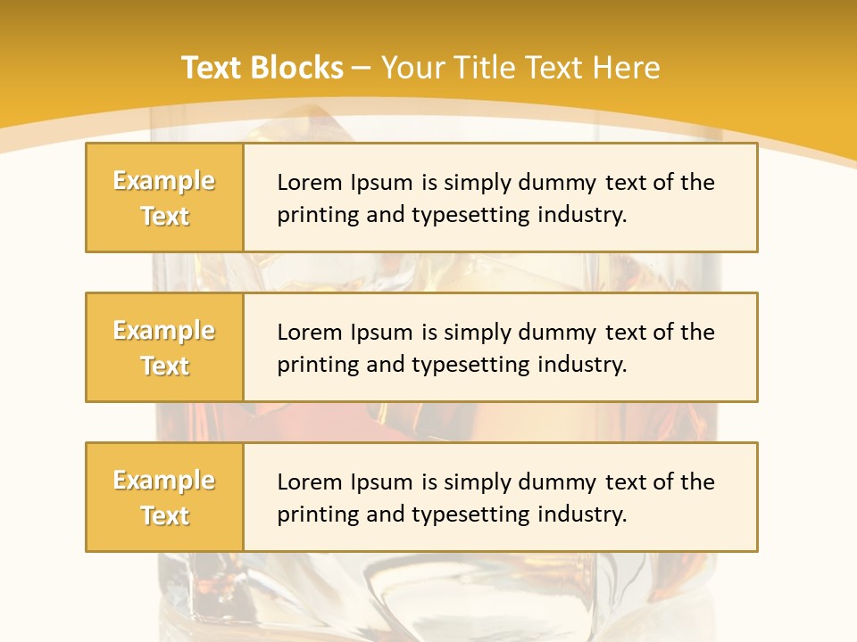Color Glass Liquid PowerPoint Template