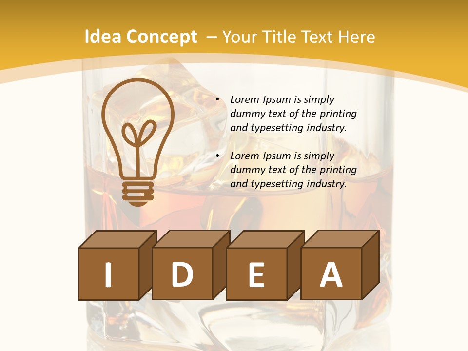 Color Glass Liquid PowerPoint Template