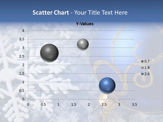 Snowflake Arrangement Ornament PowerPoint Template