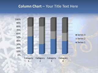 Snowflake Arrangement Ornament PowerPoint Template