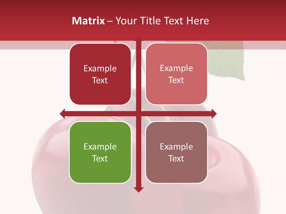 Red Objects Group PowerPoint Template