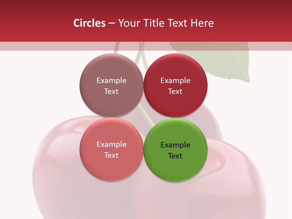 Red Objects Group PowerPoint Template