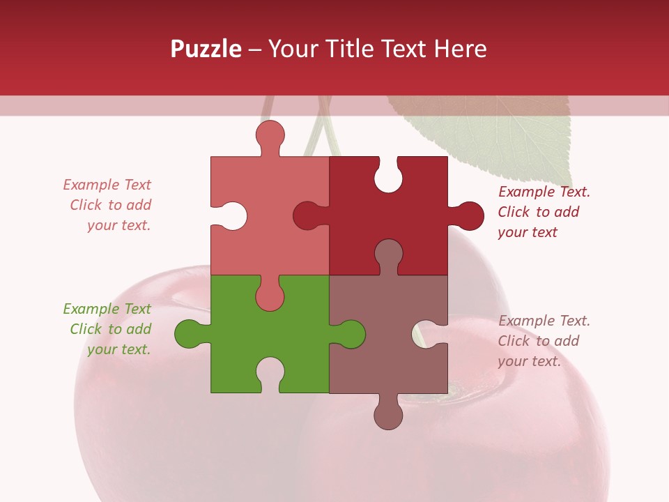 Red Objects Group PowerPoint Template