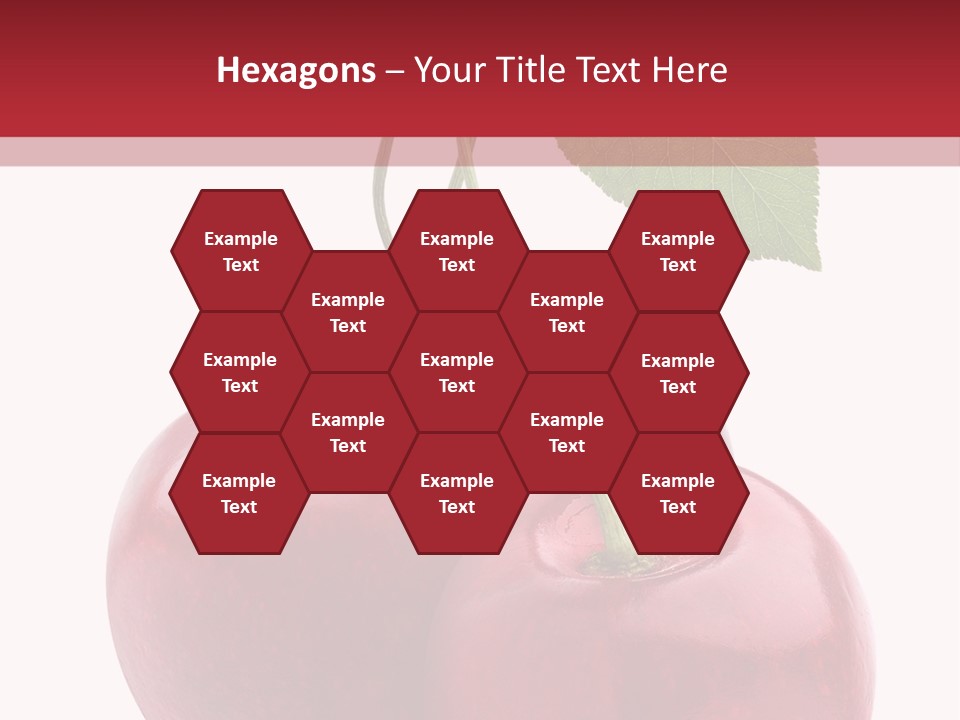 Red Objects Group PowerPoint Template
