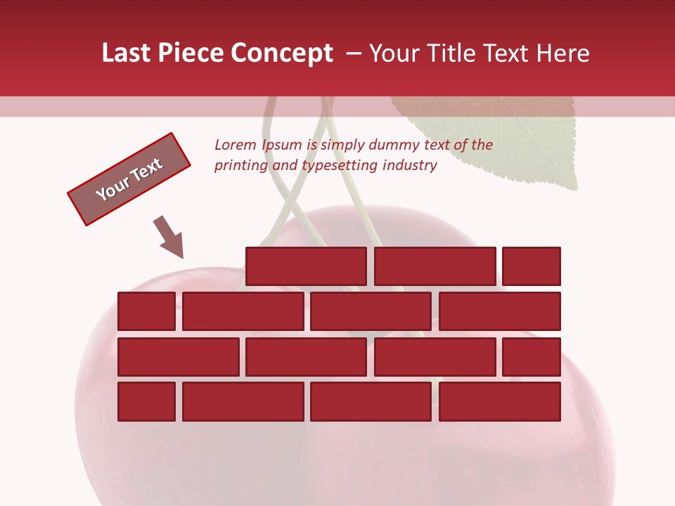 Red Objects Group PowerPoint Template