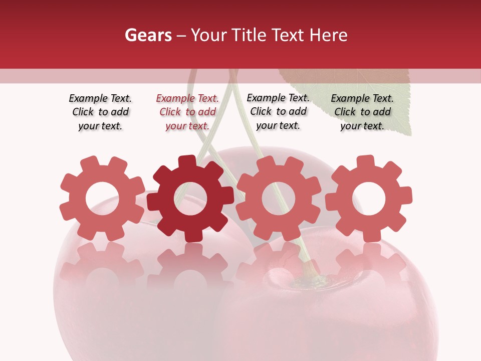 Red Objects Group PowerPoint Template