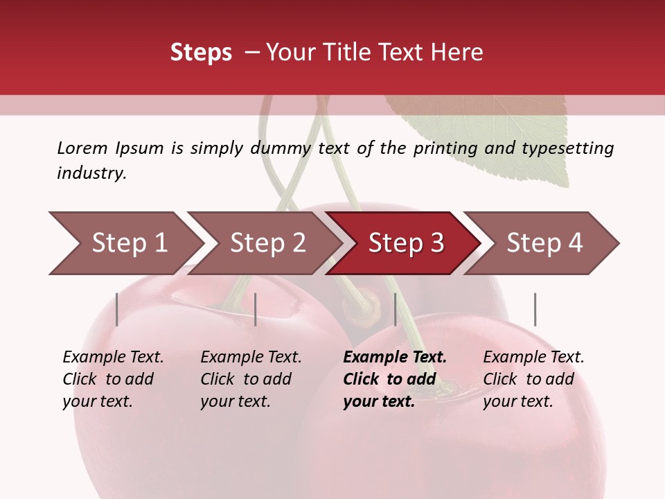 Red Objects Group PowerPoint Template