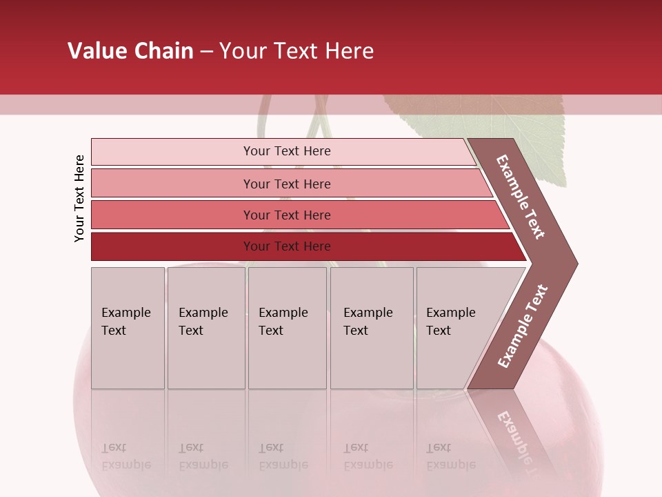 Red Objects Group PowerPoint Template