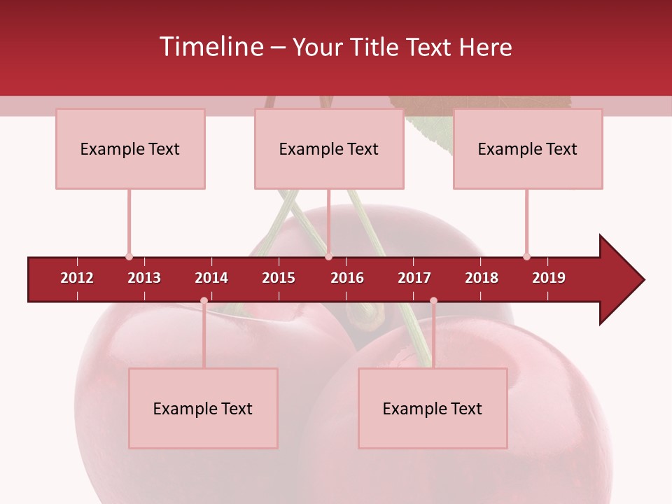Red Objects Group PowerPoint Template