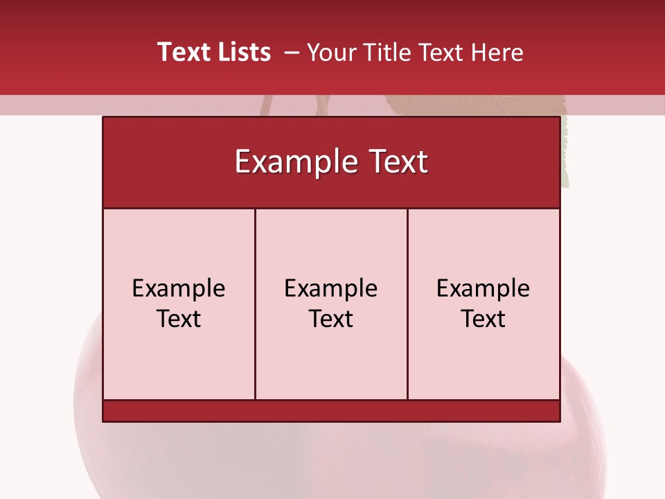 Red Objects Group PowerPoint Template