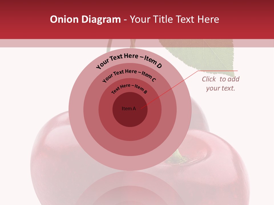 Red Objects Group PowerPoint Template