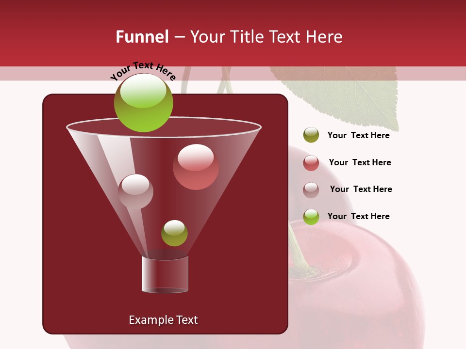 Red Objects Group PowerPoint Template