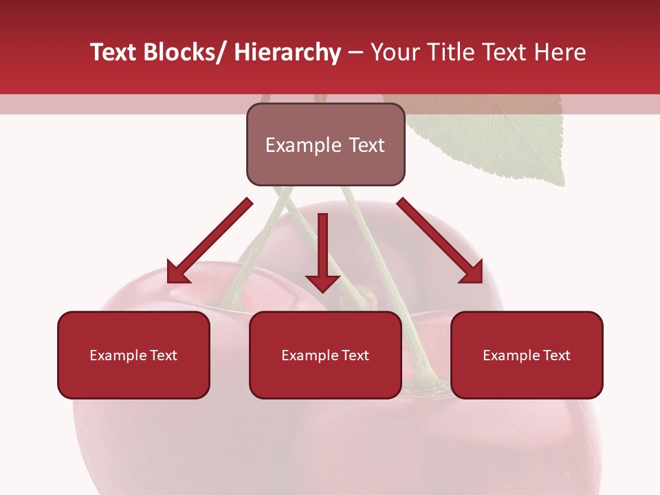 Red Objects Group PowerPoint Template