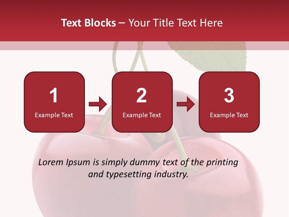Red Objects Group PowerPoint Template
