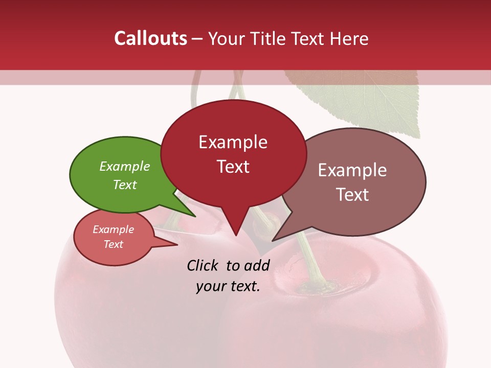 Red Objects Group PowerPoint Template