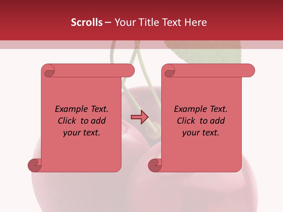 Red Objects Group PowerPoint Template