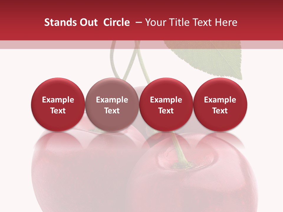 Red Objects Group PowerPoint Template